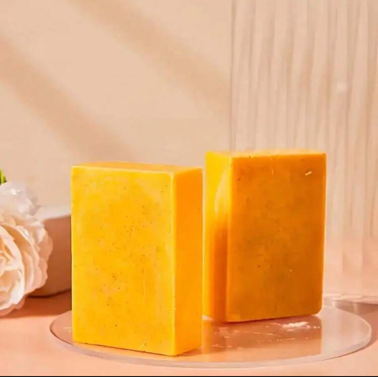 Homemade Lemon Turmeric & Kojic Acid Beauty Soap Bar