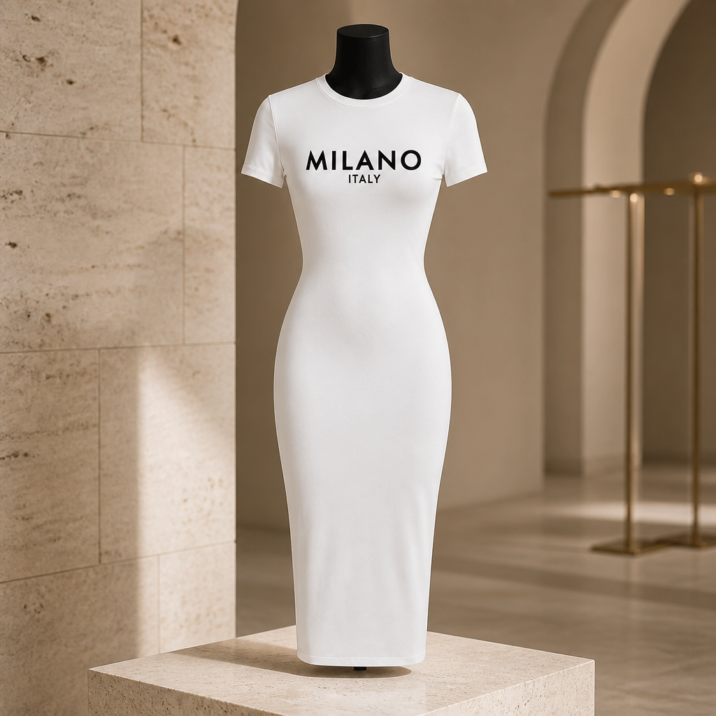 Bodycon silhouette dress