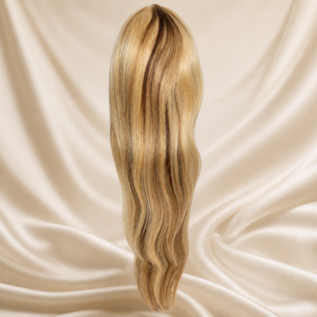 30 inches blonde straight wig
