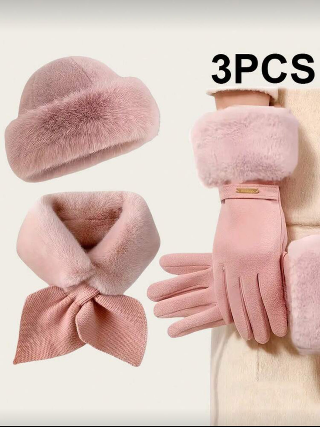 3 pcs Winter Warm Accessories Set