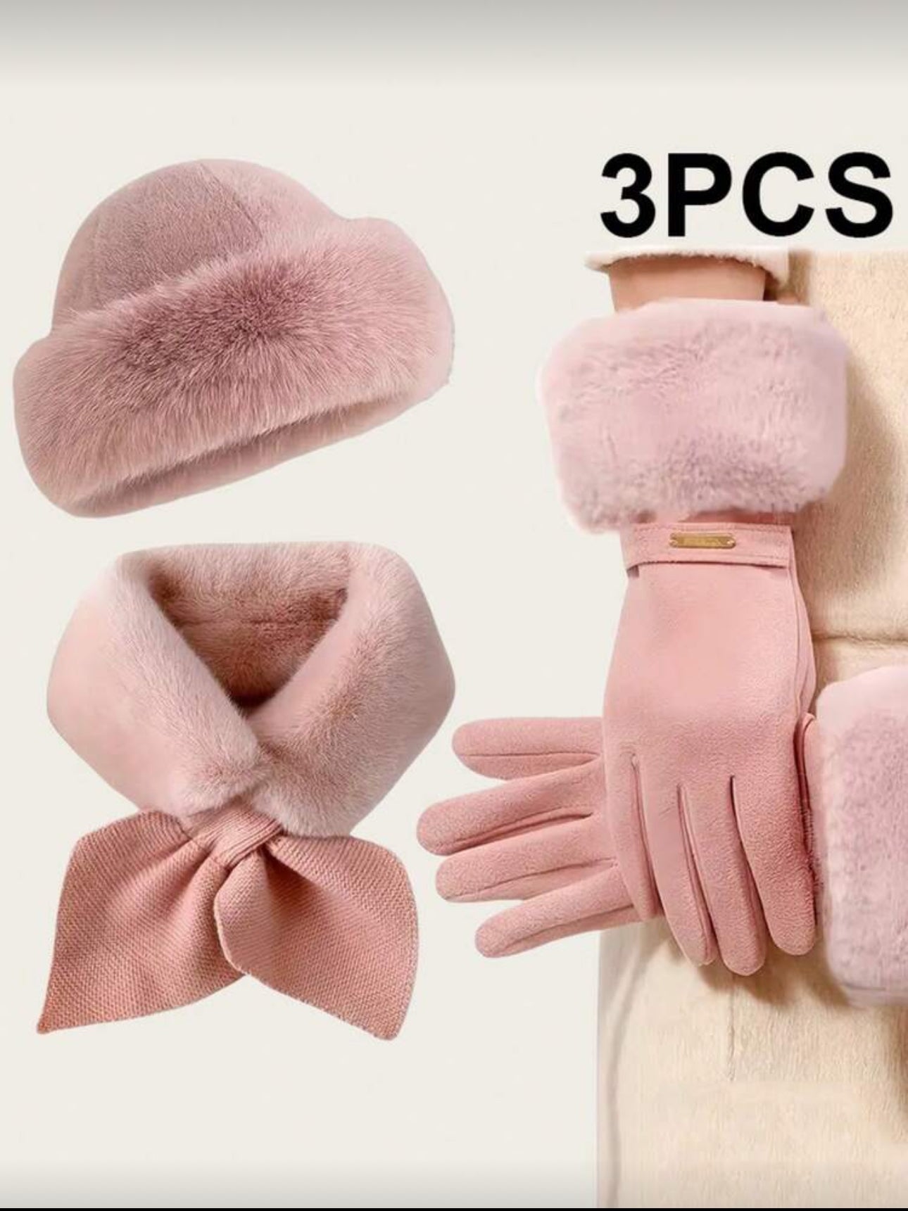 3 pcs Winter Warm Accessories Set