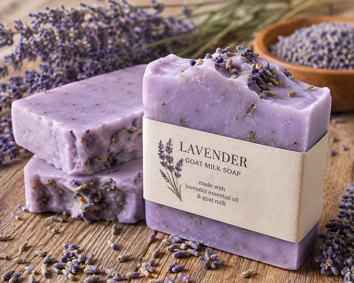 Homemade Lavendar Goat Milk