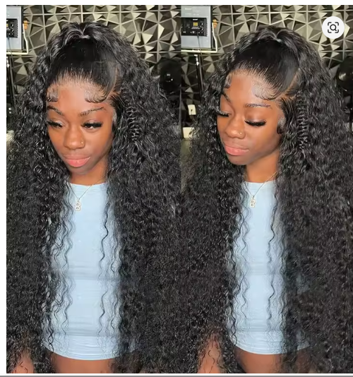 30 inches Deep wave Human Hair Wig
