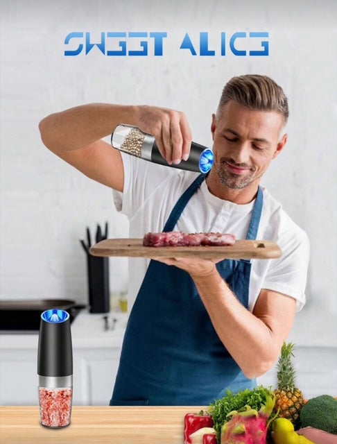 Gravity Electric Salt & Pepper Grinder Set