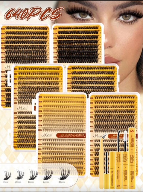 592/640 pcs Eyelash Extension kit, Eyelash Extension Set